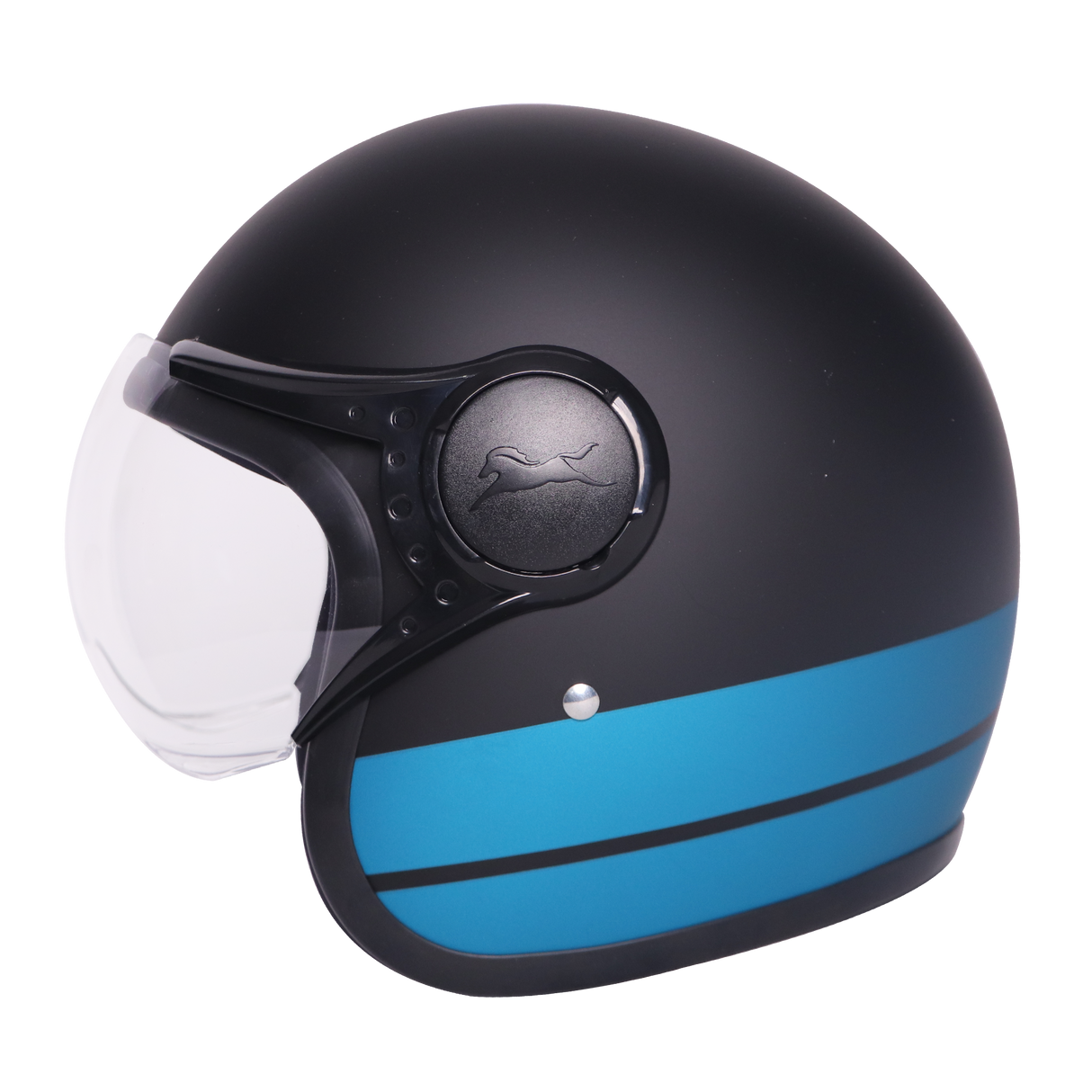 TVS J110 Half Face Helmet, Dawn Blue Matte | Lightweight & Stylish