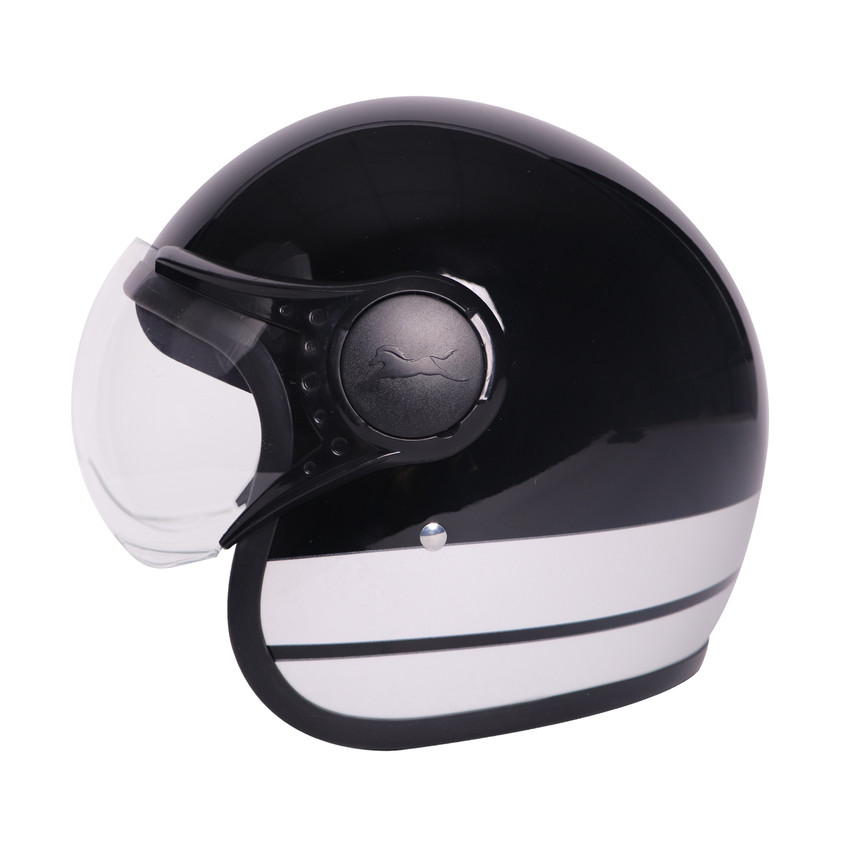 TVS J110 Half Face Helmet, Lunar White Gloss | Lightweight & Stylish