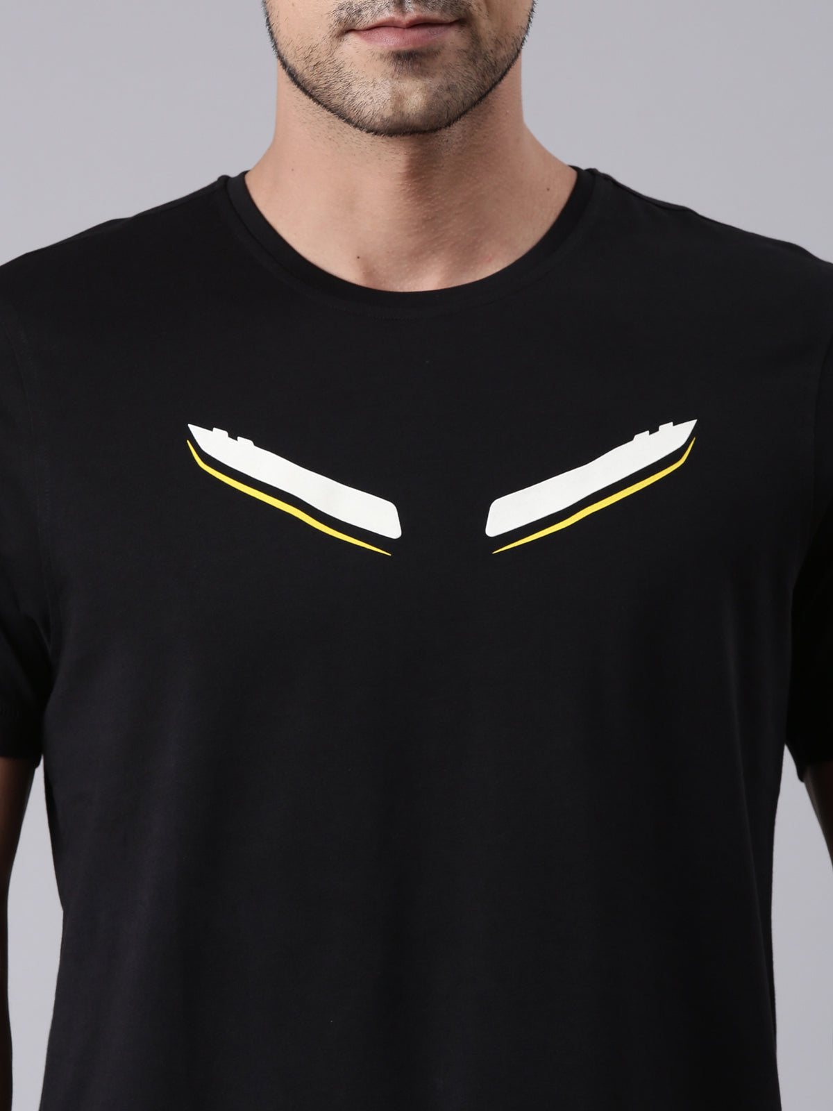 TVS Racing Dynamic LED Crew Neck T-Shirt – 100% Cotton, Glow-in-the-Dark Graphics