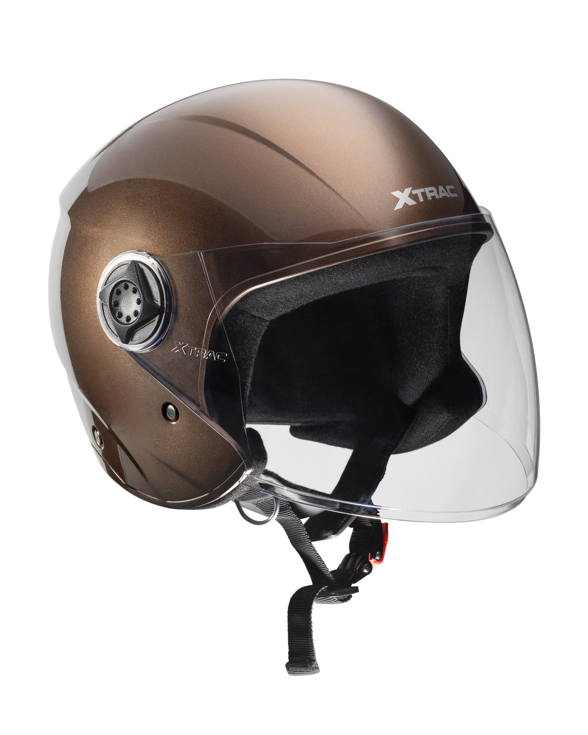 Xtrac Fit ISI Certified Half Face Helmet with Clear Visor – Lightweight Protection for All Two-Wheelers