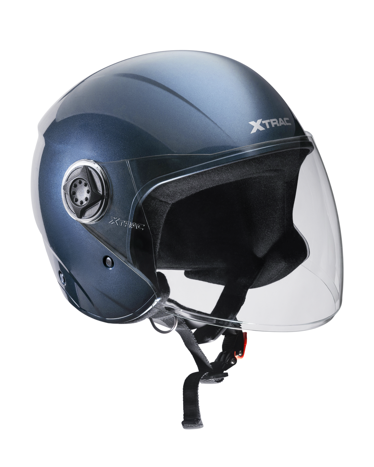Xtrac Fit ISI Certified Half Face Helmet with Clear Visor – Lightweight Protection for All Two-Wheelers