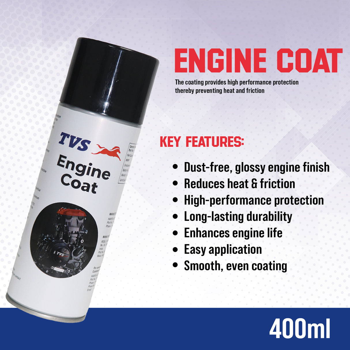TVS Engine Coat VST 400 ml | Heat-Resistant & Corrosion Protection