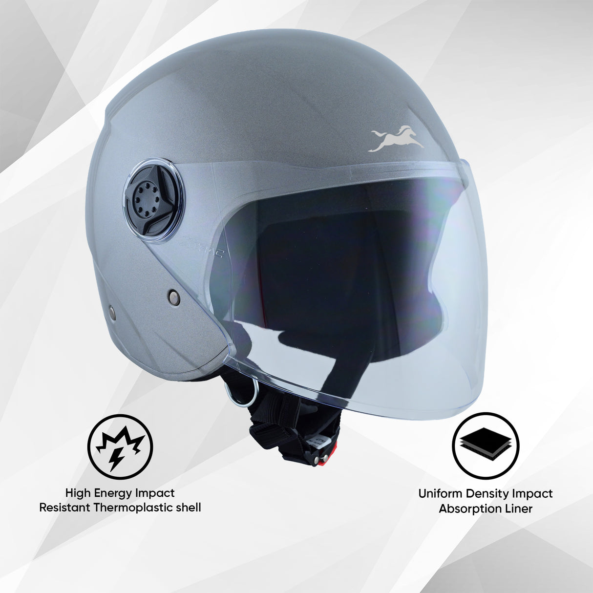 TVS iQube ISI Certified Open Face Helmet for Men & Women | Stylish, Lightweight & Safe