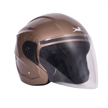 TVS iQube HF Walnut Brown Helmet - Premium Safety & Comfort for Every Ride
