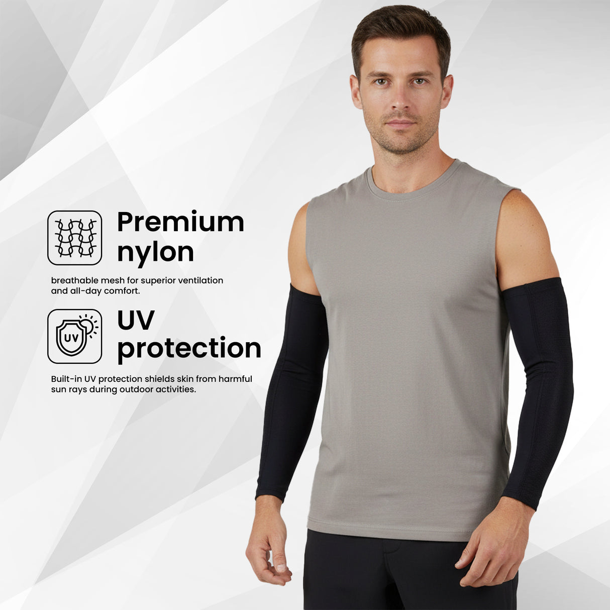 EverRide Premium Arm Sleeves for Men & Women | Skin Fit | UV Protection for Riding, Gym & Outdoor Sports