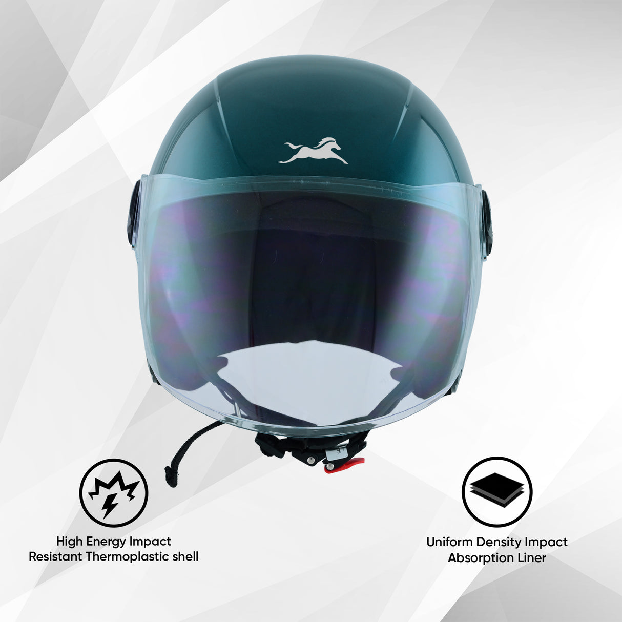 TVS iQube ISI Certified Open Face Helmet for Men & Women | Stylish, Lightweight & Safe