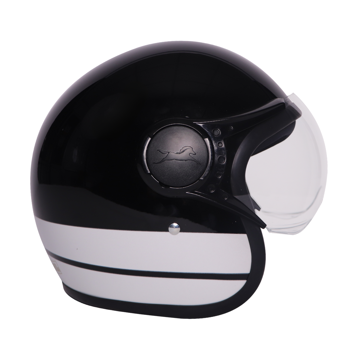 TVS J110 Half Face Helmet, Lunar White Gloss | Lightweight & Stylish