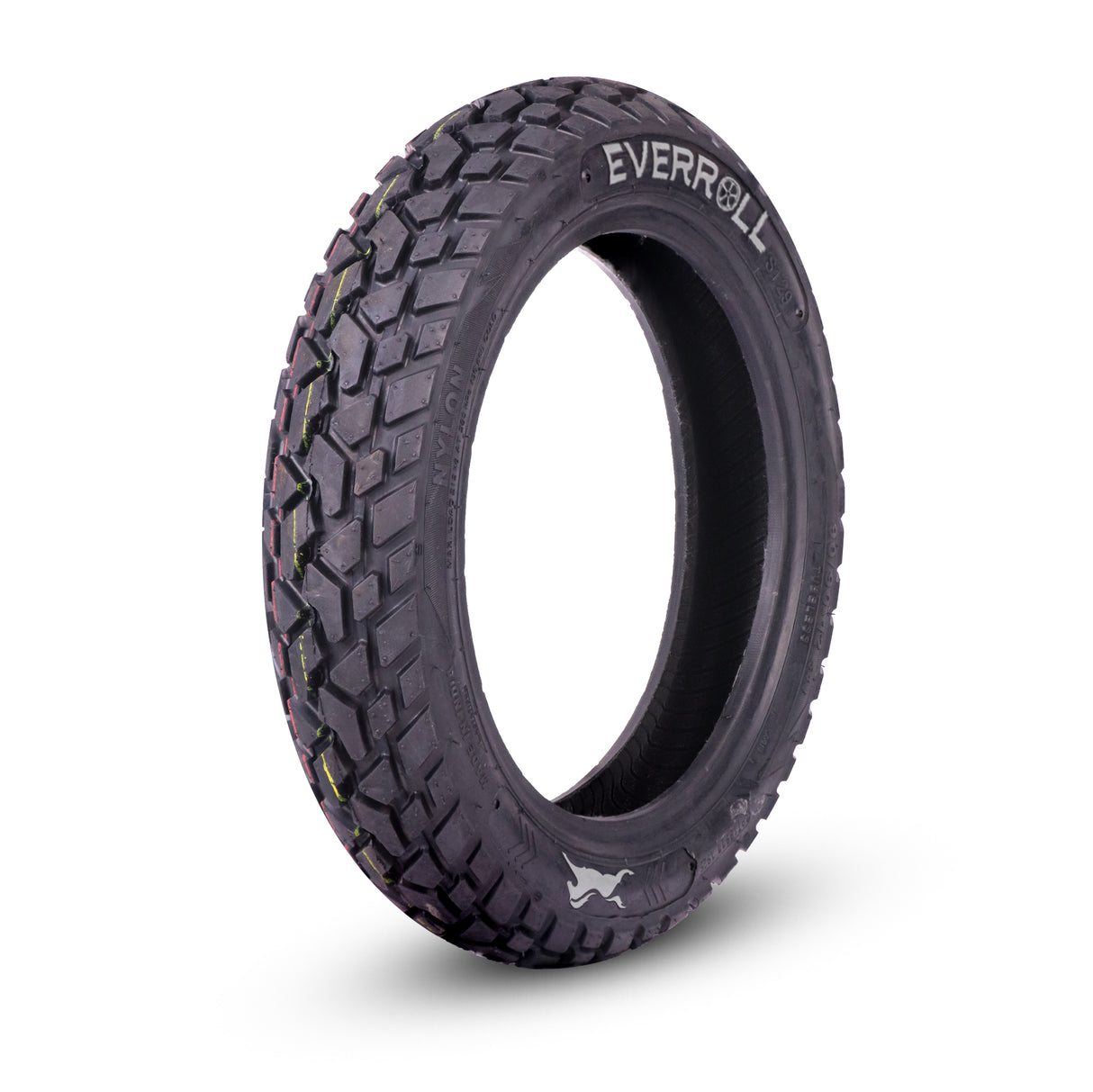 EverRoll Rear Tubeless Nylon Tyre - 90/90-12 TL PM ST29 | Vehicle Compatibility - TVS Jupiter, TVS Wego Disc / Drum scooter, Iqube