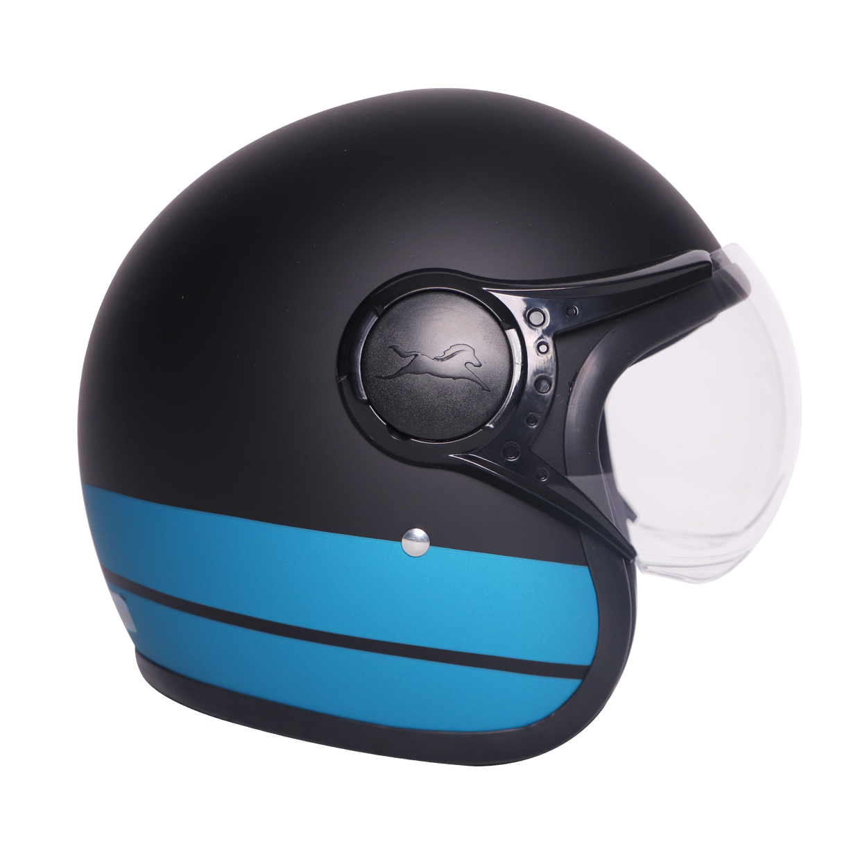 TVS J110 Half Face Helmet, Dawn Blue Matte | Lightweight & Stylish