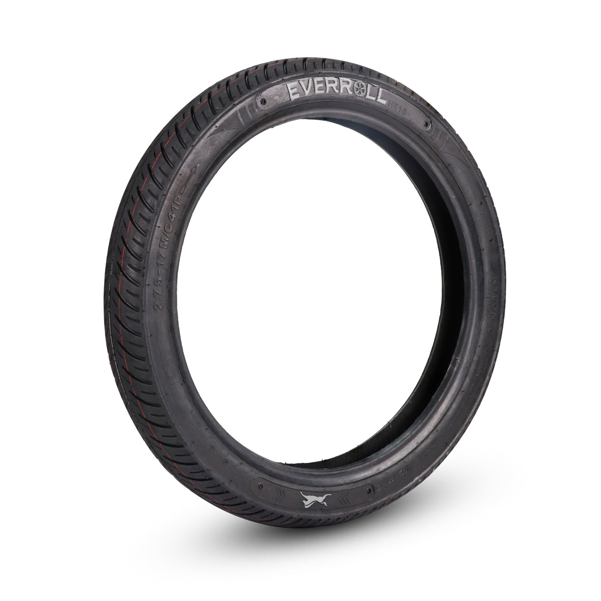 EverRoll Front Tubeless Nylon Tyre - 2.75-17 TL | Vehicle Compatibility - TVS Sport, Star City, 125, VictorGX 110