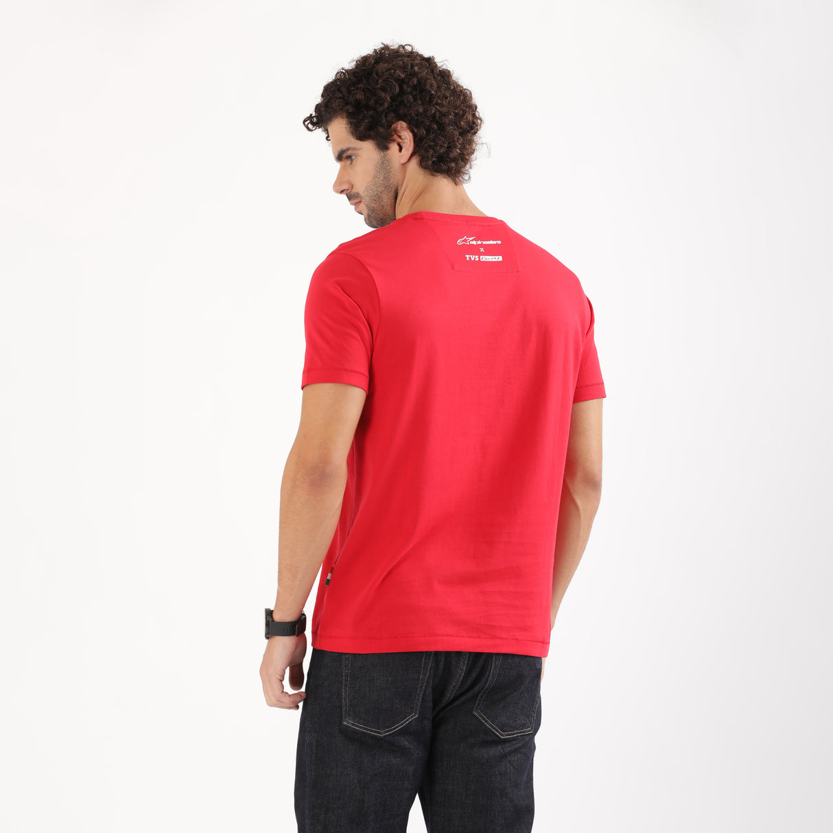 TVS Racing x Alpinestars Crew Neck T-Shirt | 100% Combed Cotton & Anti-Microbial