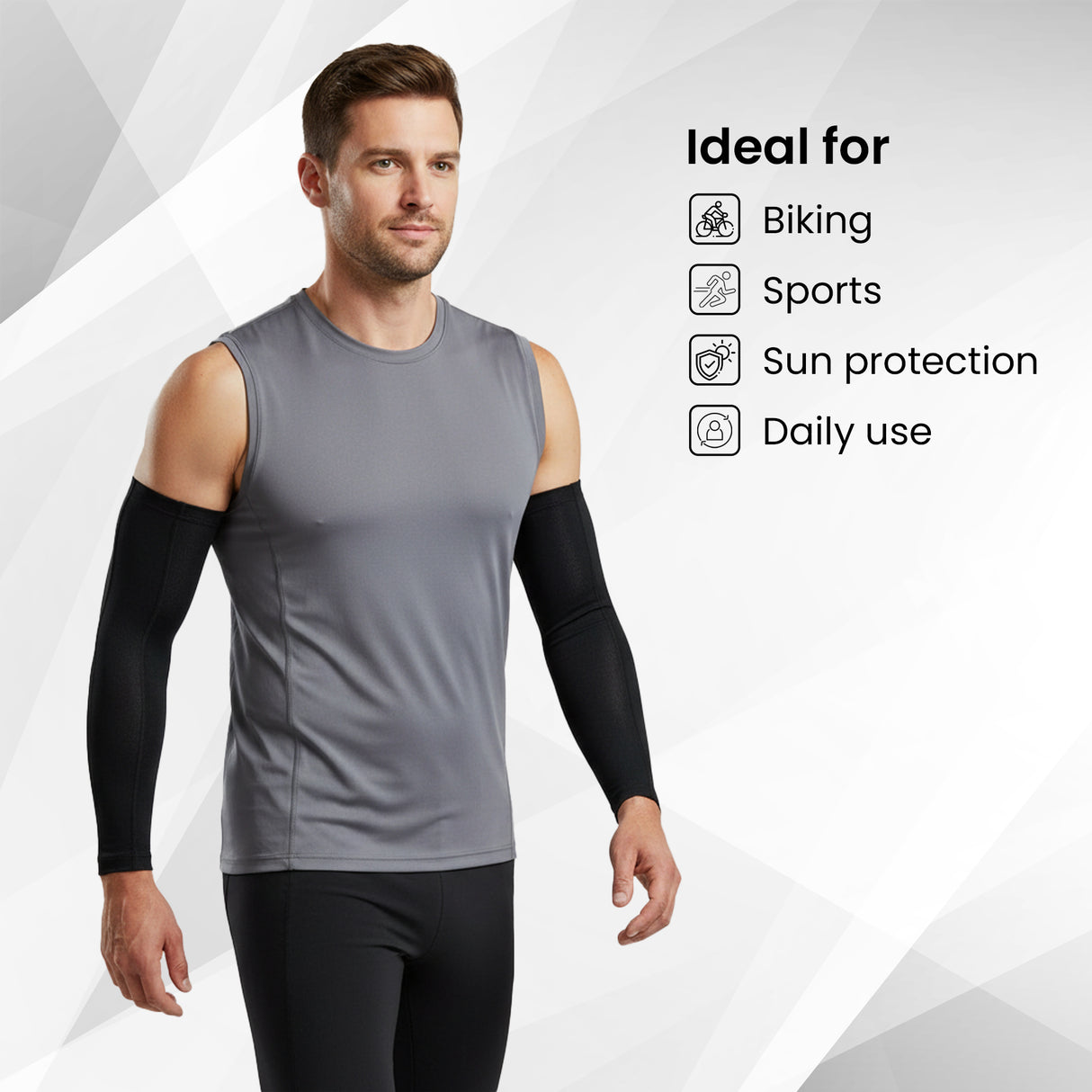 EverRide Premium Arm Sleeves for Men & Women | Skin Fit | UV Protection for Riding, Gym & Outdoor Sports