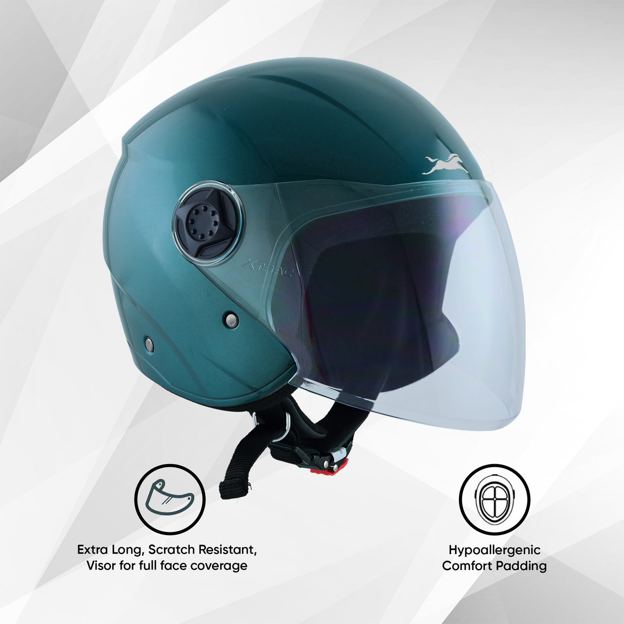 TVS iQube ISI Certified Open Face Helmet for Men & Women | Stylish, Lightweight & Safe