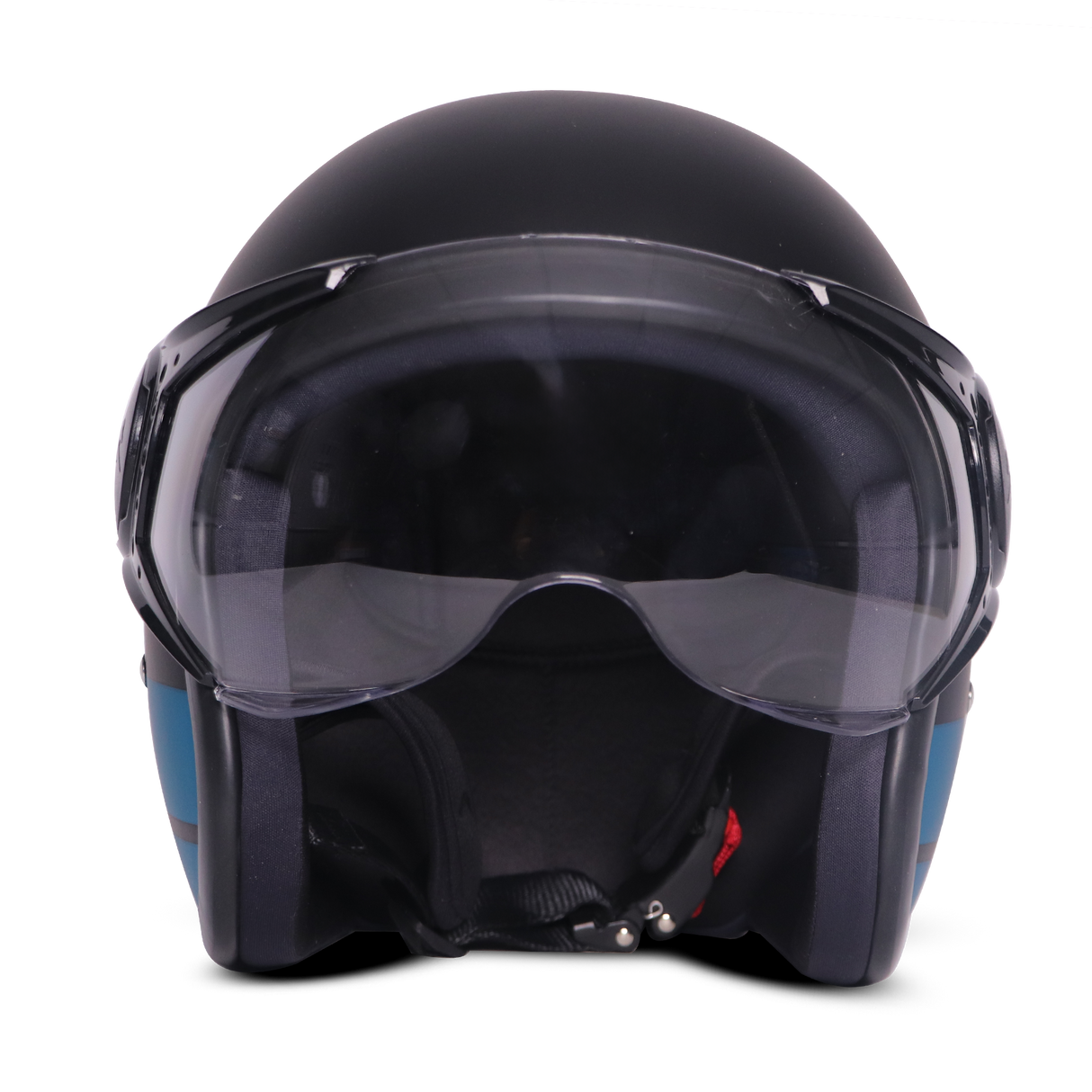 TVS J110 Half Face Helmet, Dawn Blue Matte | Lightweight & Stylish