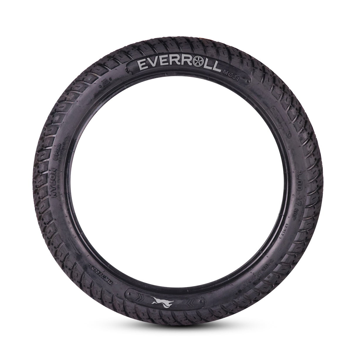 EverRoll Rear Nylon Tyre with Tube - 3.00-17 TT PM MC31