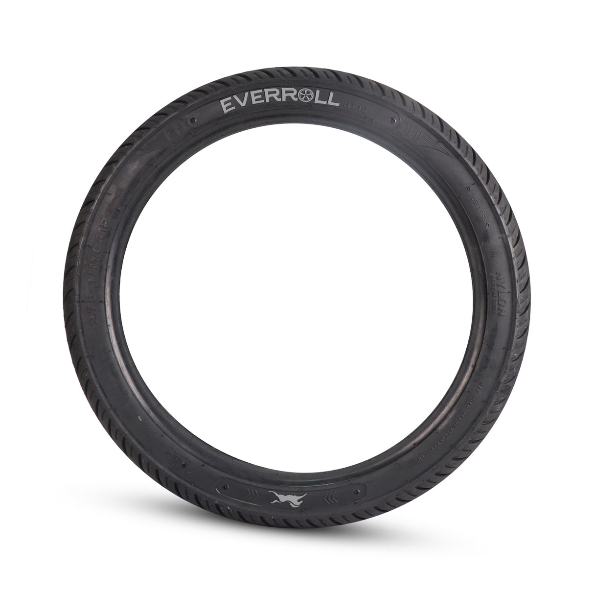 EverRoll Front Tubeless Nylon Tyre - 2.75-17 TL | Vehicle Compatibility - TVS Sport, Star City, 125, VictorGX 110