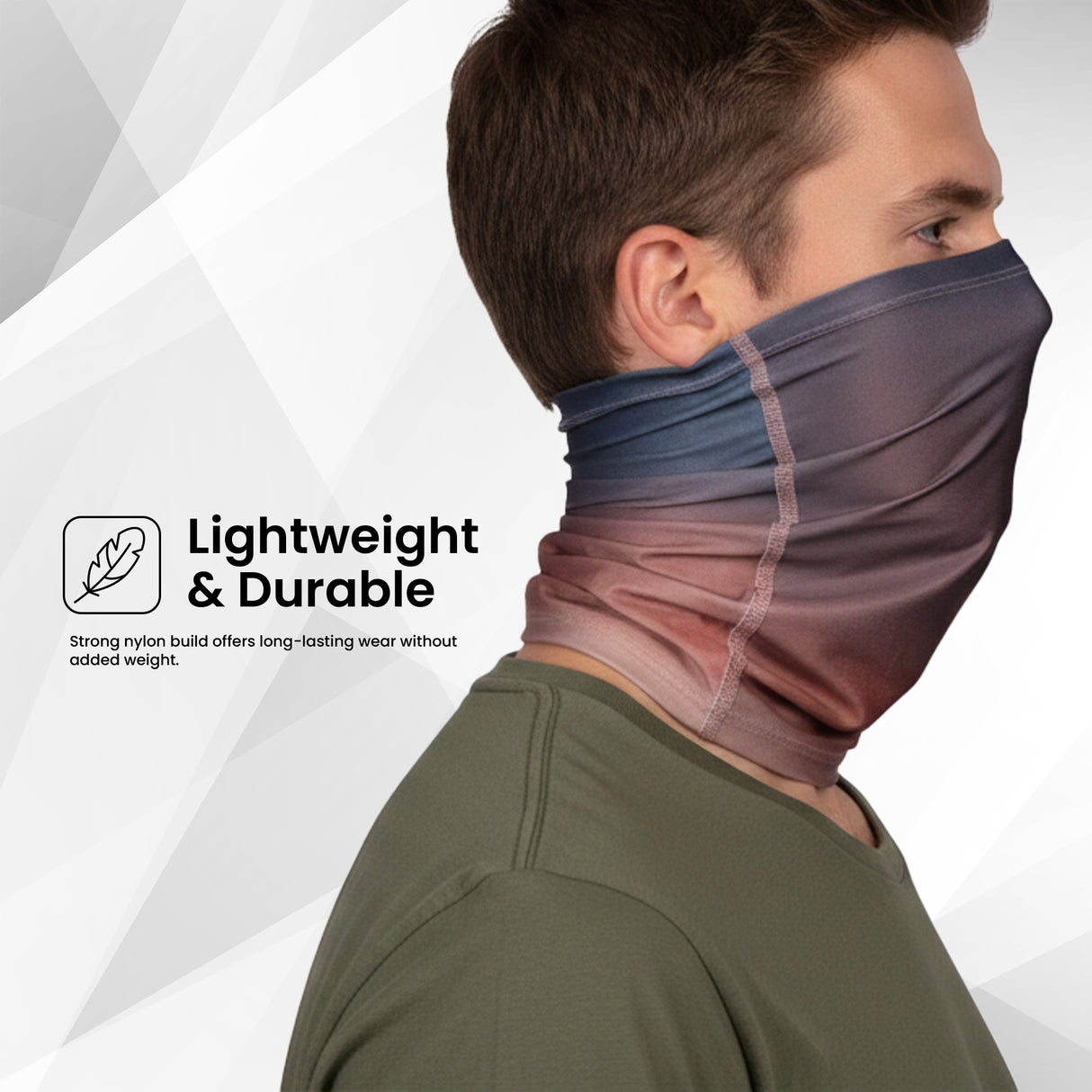 EverRide Eco All-Over Print Neck Gaiter | Seamless Comfort | Lightweight & Durable | UV Protected | Unisex