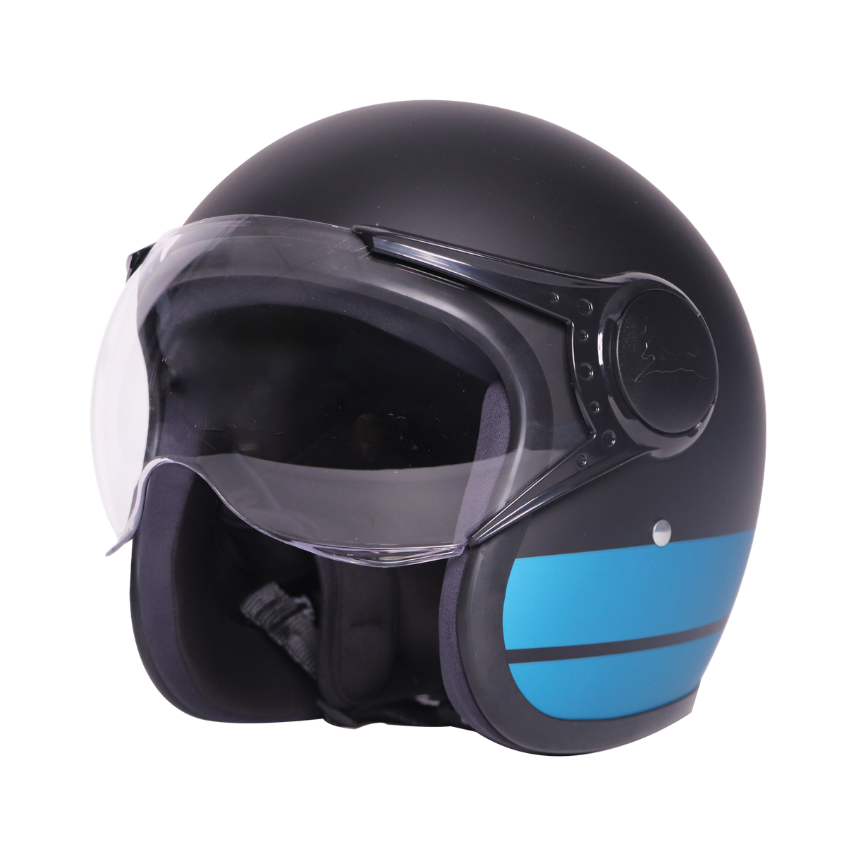 TVS J110 Half Face Helmet, Dawn Blue Matte | Lightweight & Stylish