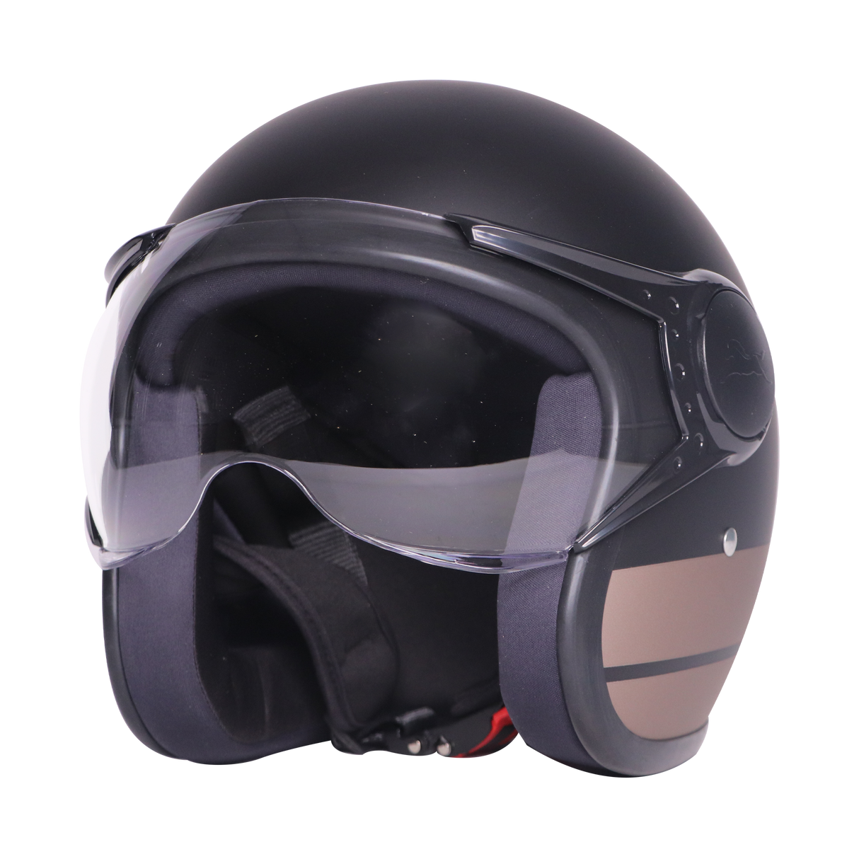 TVS J110 Half Face Helmet, Galactic Copper Matte | Lightweight & Stylish