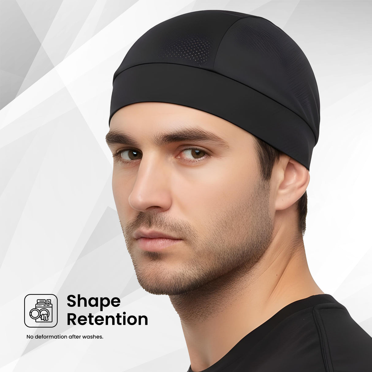EverRide Breathable Skull Cap for Men & Women | Ergonomic Fit | 4-Way Stretch | Shape Retention | Lightweight & Sweat Wicking
