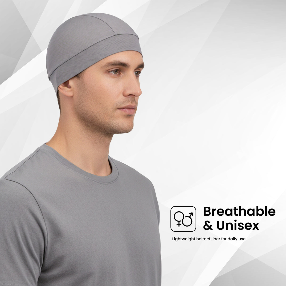 EverRide Breathable Skull Cap for Men & Women | Ergonomic Fit | 4-Way Stretch | Shape Retention | Lightweight & Sweat Wicking