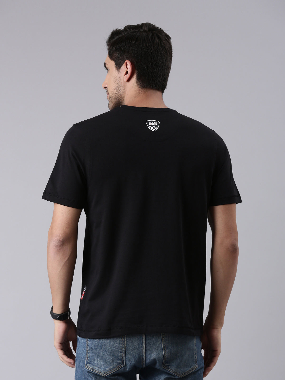 TVS Racing Dynamic LED Crew Neck T-Shirt – 100% Cotton, Glow-in-the-Dark Graphics