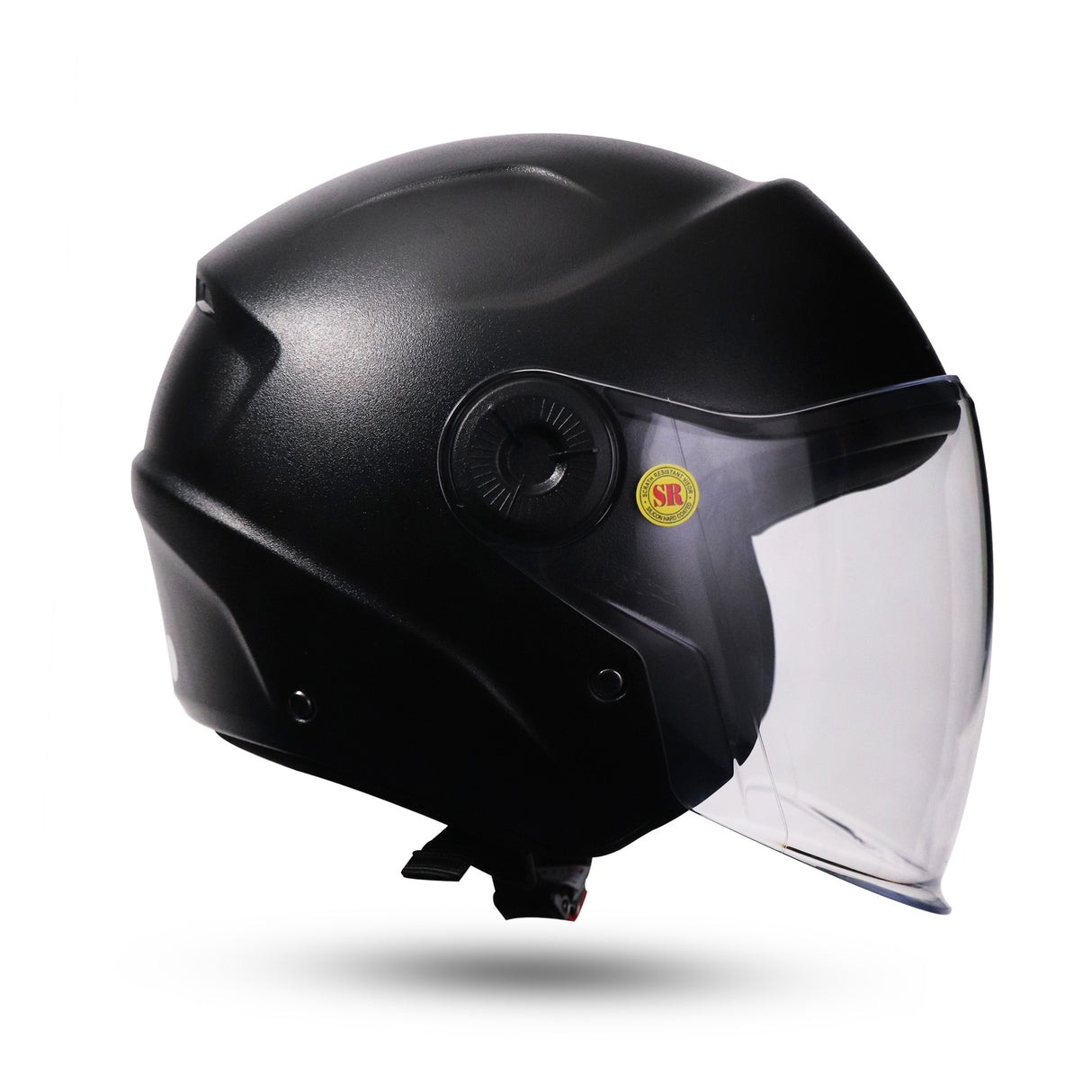 TVS ACE Open Face Unisex Helmet with Full Coverage Visor - ISI Certified