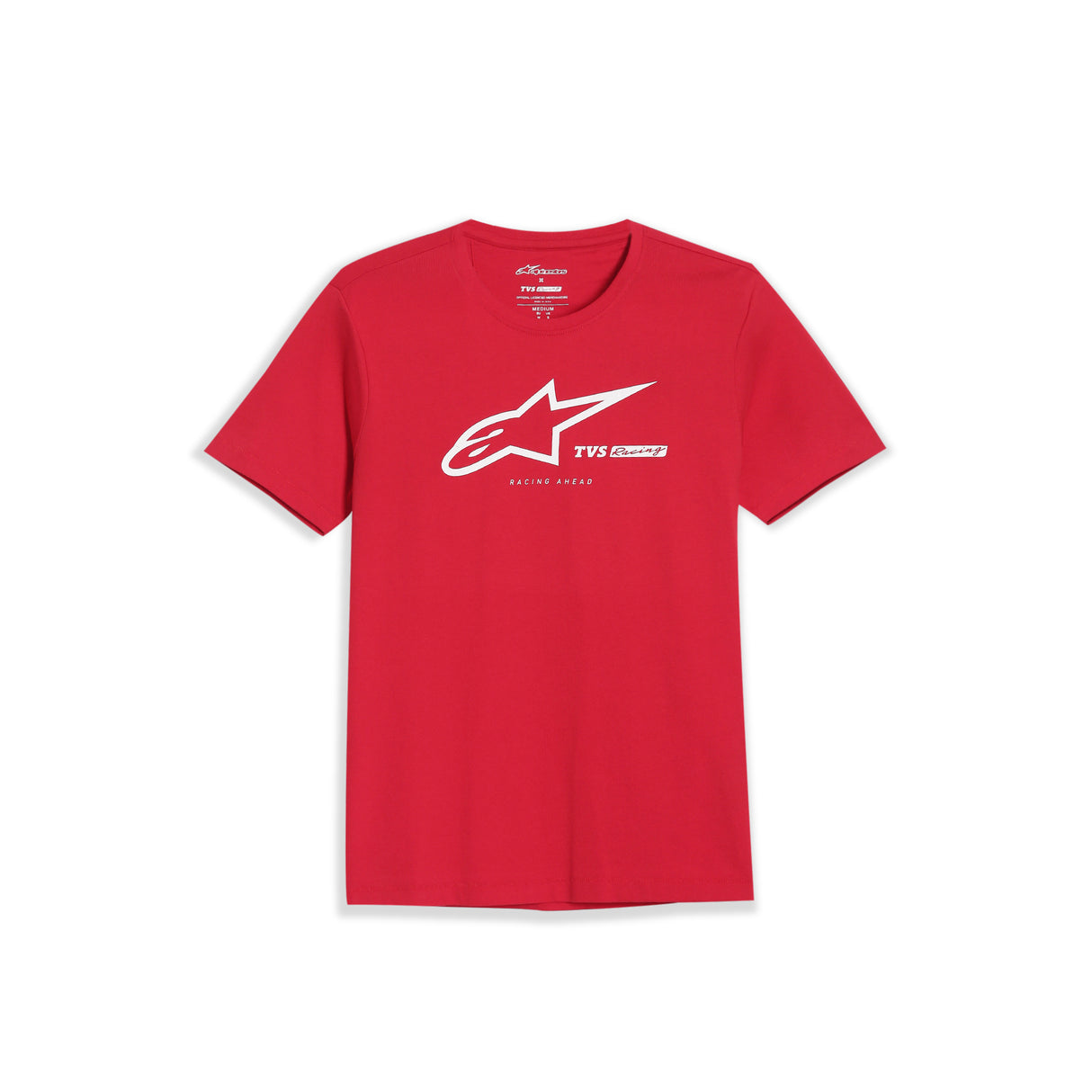 TVS Racing x Alpinestars Crew Neck T-Shirt | 100% Combed Cotton & Anti-Microbial