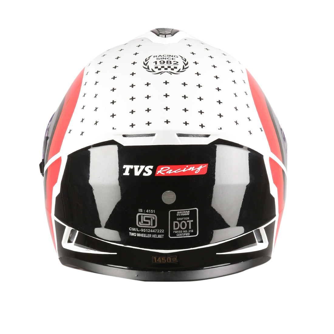 TVS Racing Phantom Series Full Face Helmet for Men | DOT & ISI Certified