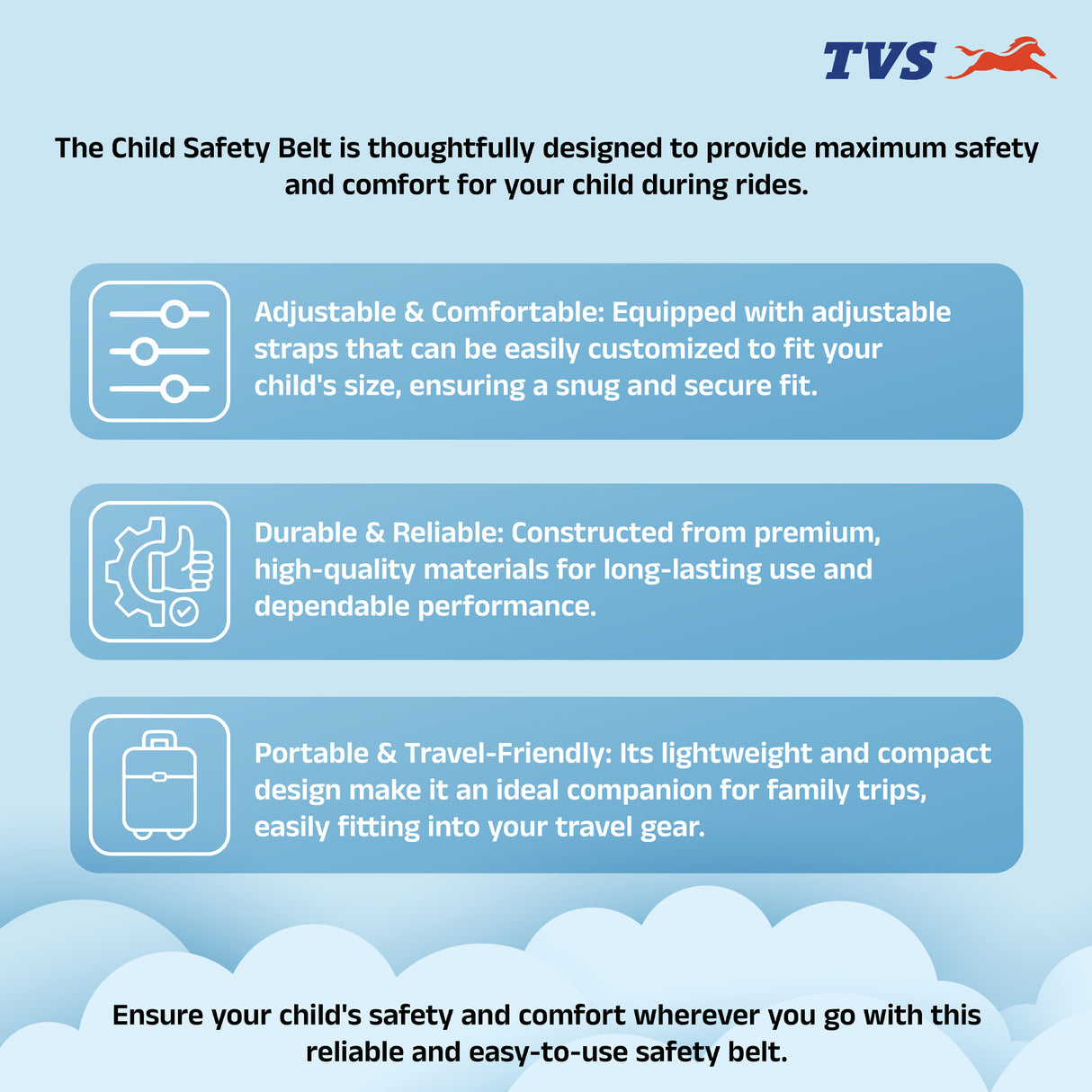 Kids Safety Belt/Toddler Carrier-Black