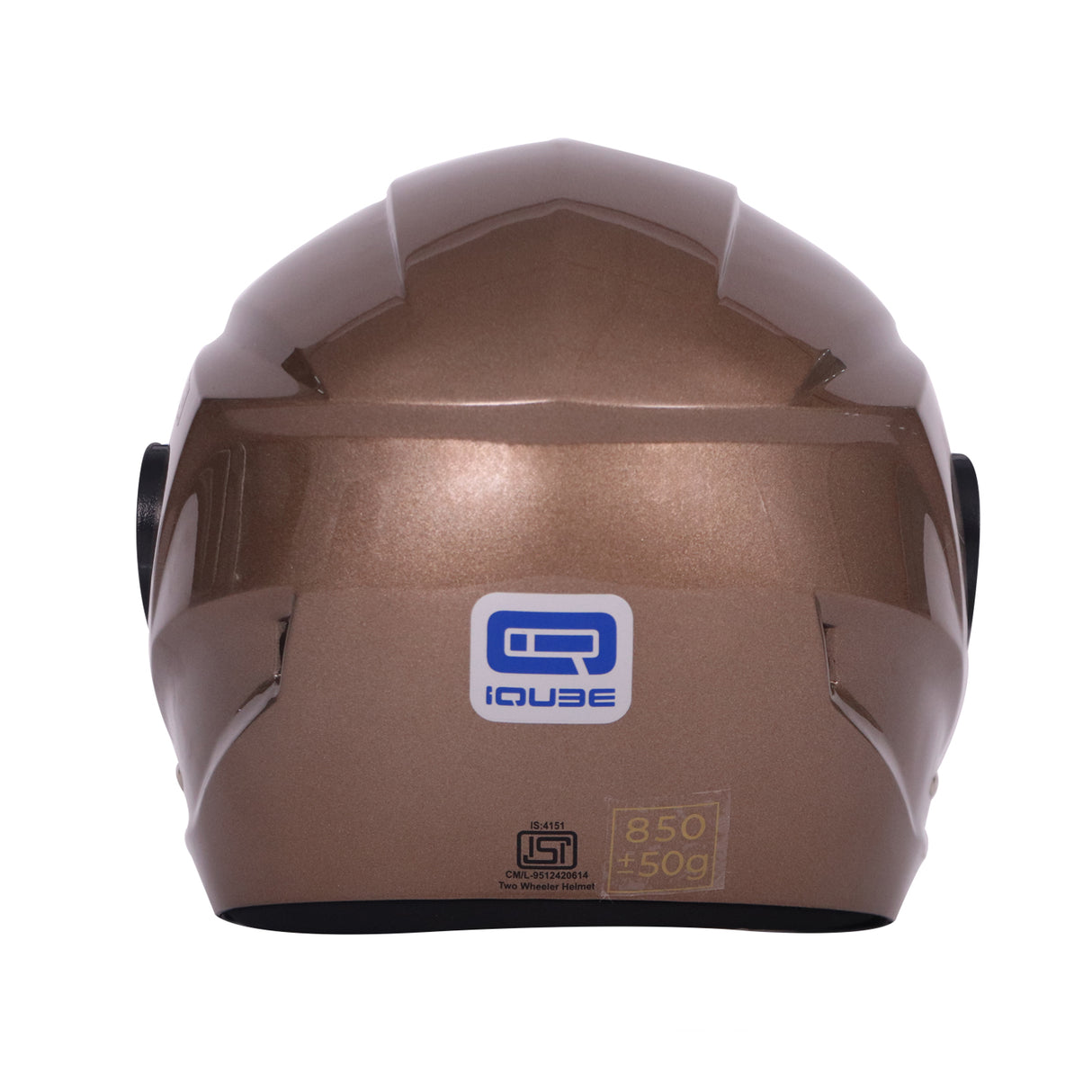 TVS iQube HF Walnut Brown Helmet - Premium Safety & Comfort for Every Ride