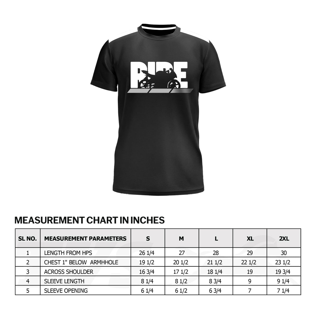 TVS Crew neck Cotton T-shirt | High visibility & Reflective Sticker