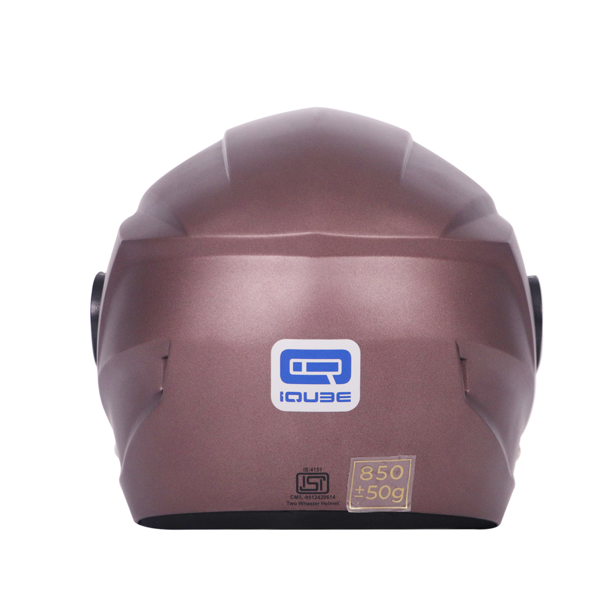 TVS iQube HF Copper Bronze Matte Helmet - Premium Safety & Style for Riders