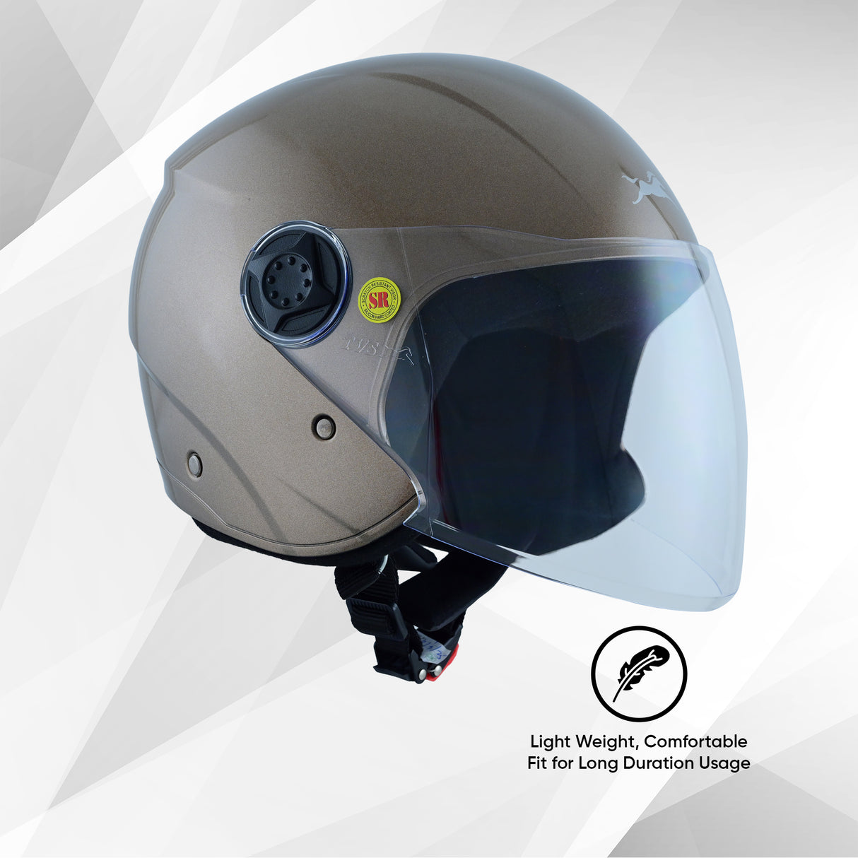 TVS iQube ISI Certified Open Face Helmet for Men & Women | Stylish, Lightweight & Safe