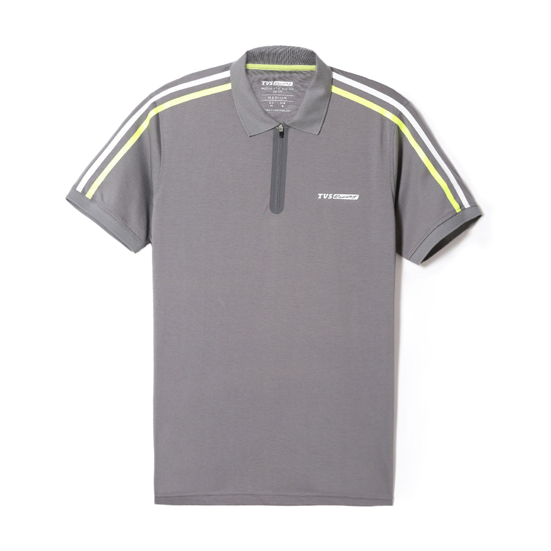 TVS Originals Racing 100% Cotton Mercerised Polo T-Shirt | 180 GSM | Sleek Zipper Placket | Soft Sheen Finish | Lightweight & Durable | Regular Fit | Heat-Sealed Neck | Premium Everyday Wear