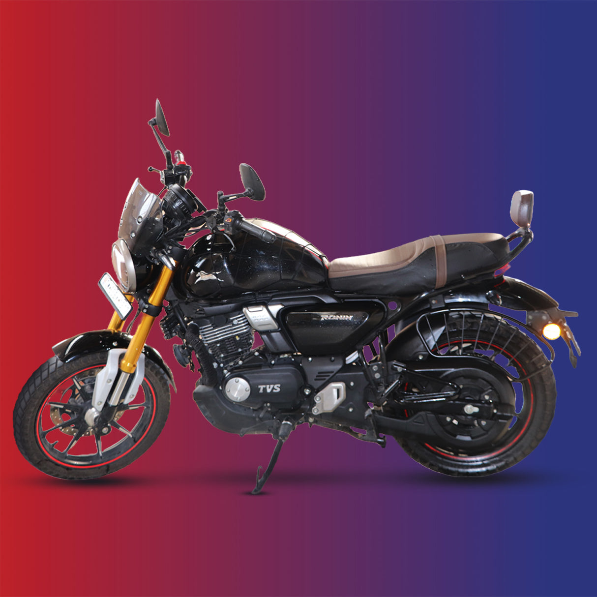 TVS Back Rest for RONIN – Comfort and Style for Long Rides