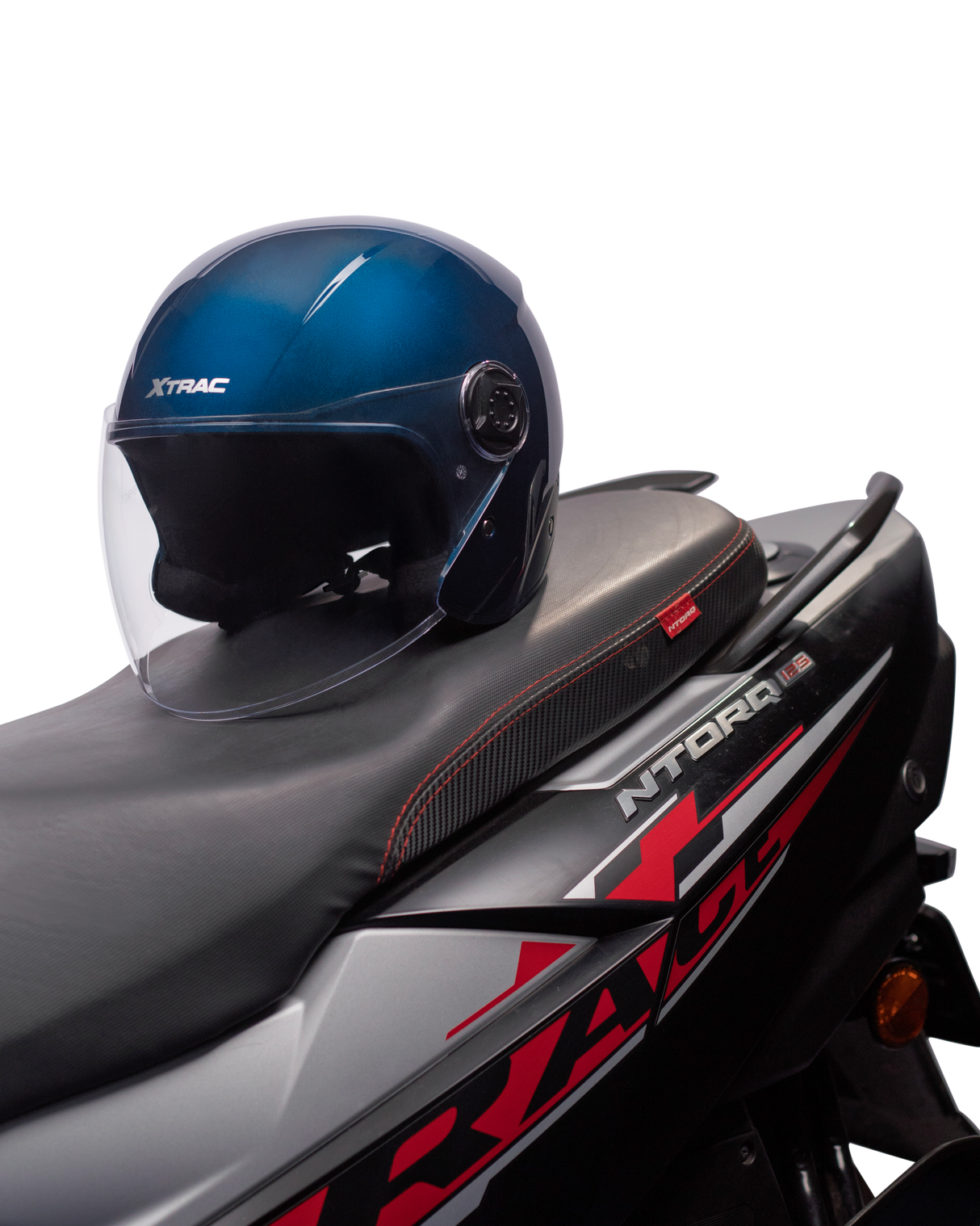 Xtrac Fit ISI Certified Half Face Helmet with Clear Visor – Lightweight Protection for All Two-Wheelers