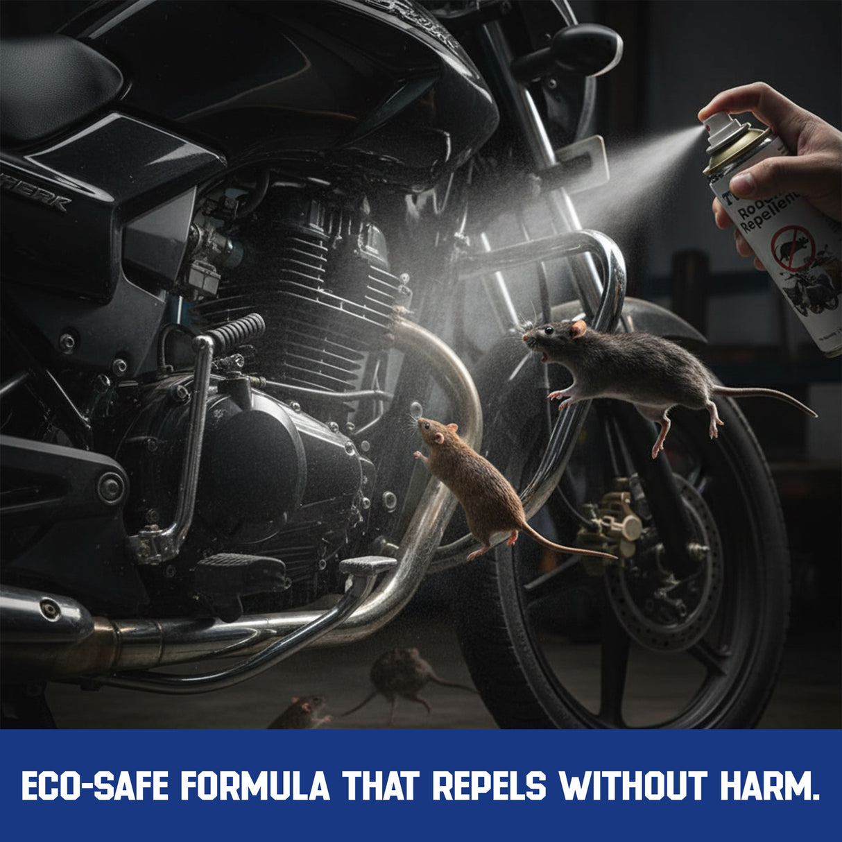 TVS Rodent Repellent VST Spray – 200 ml | Non-Toxic, Long-Lasting Protection for Motorcycles & Scooters