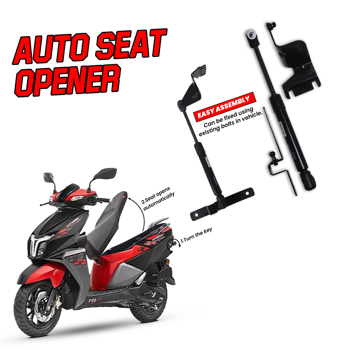 NTORQ Auto Seat Opener | Easy Installation & Maintenance-Free | Premium Build Quality