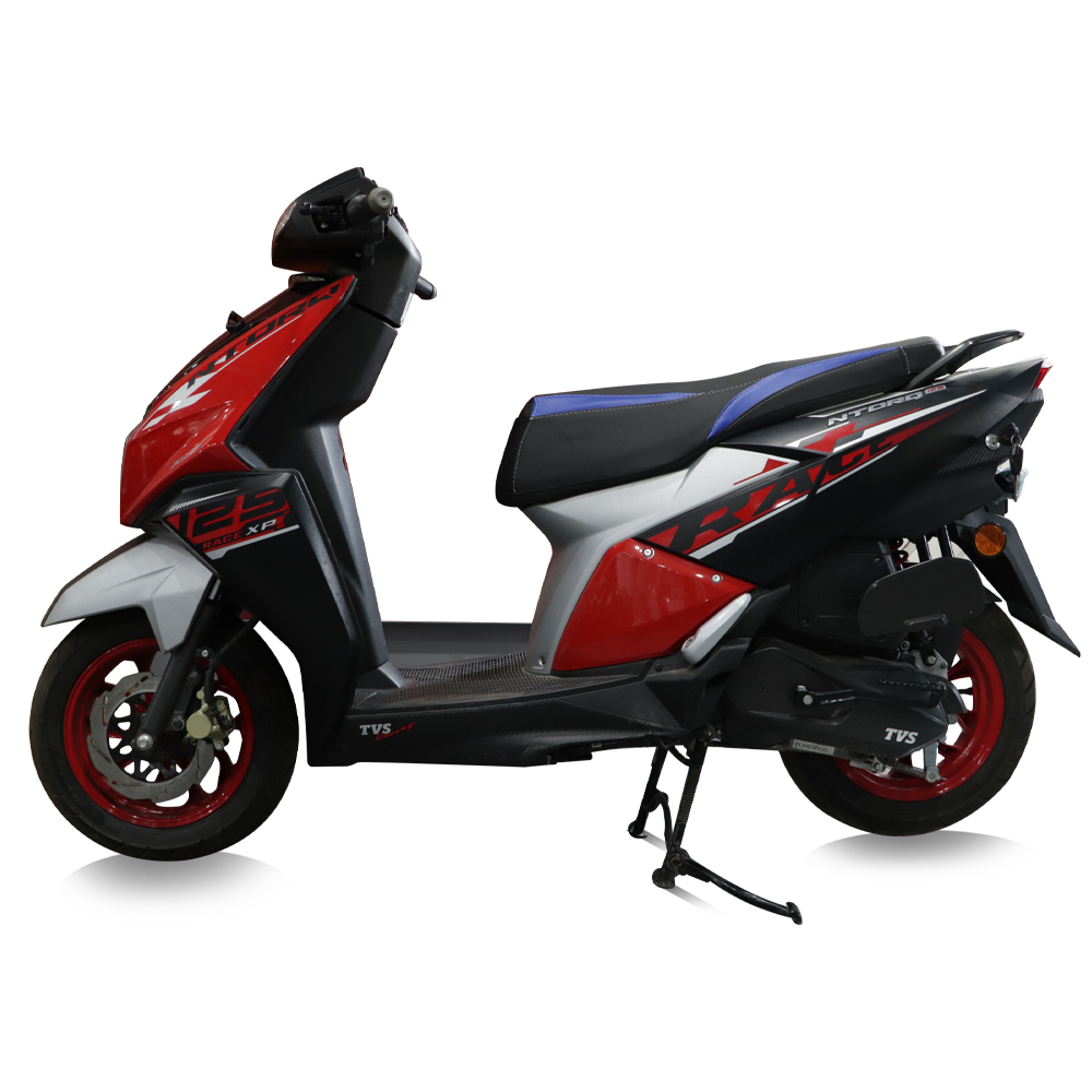 TVS Ntorq Seat Cover Black with Blue – Ultimate Comfort & Protection