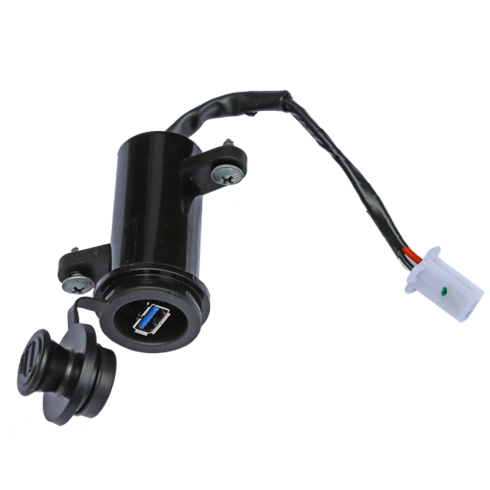 TVS Mobile Charger Kit - PEP+ | High-Speed 5V USB Charger for Motorcycles