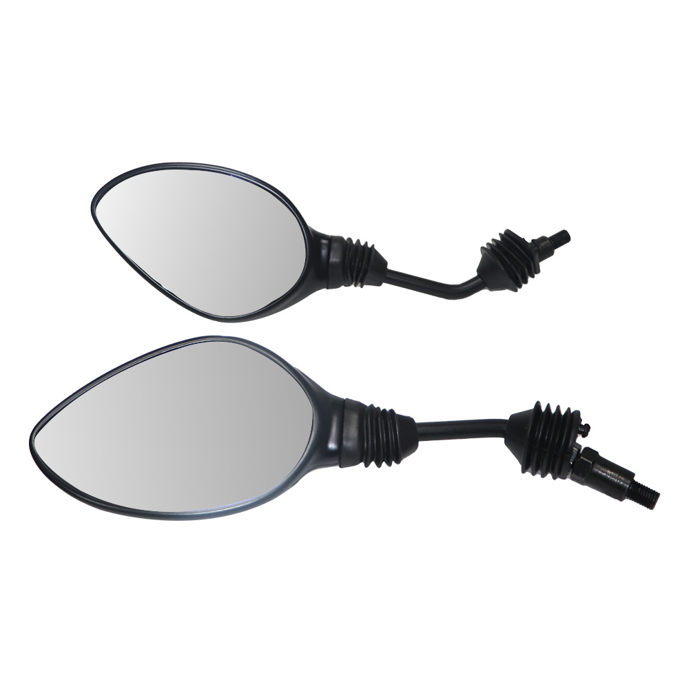 TVS Zest Mirror Set Matte Black - Durable & Adjustable for Safety