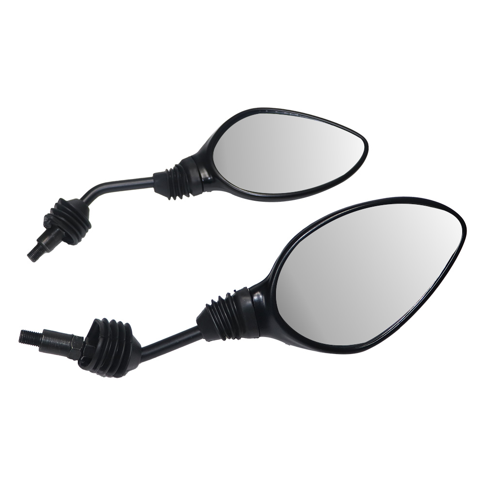 TVS Zest Mirror Set Matte Black - Durable & Adjustable for Safety