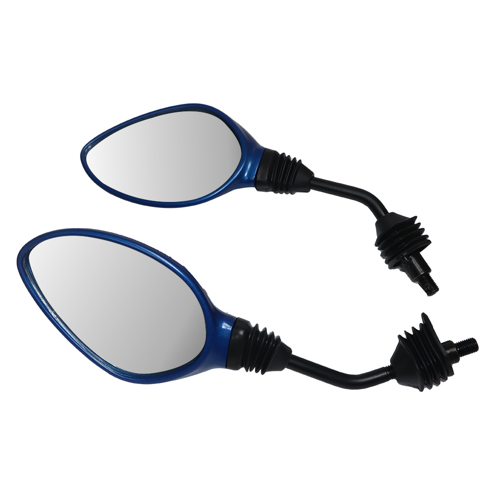 TVS Zest Mirror Set Matte Blue - Durable, Adjustable, and Easy to Install