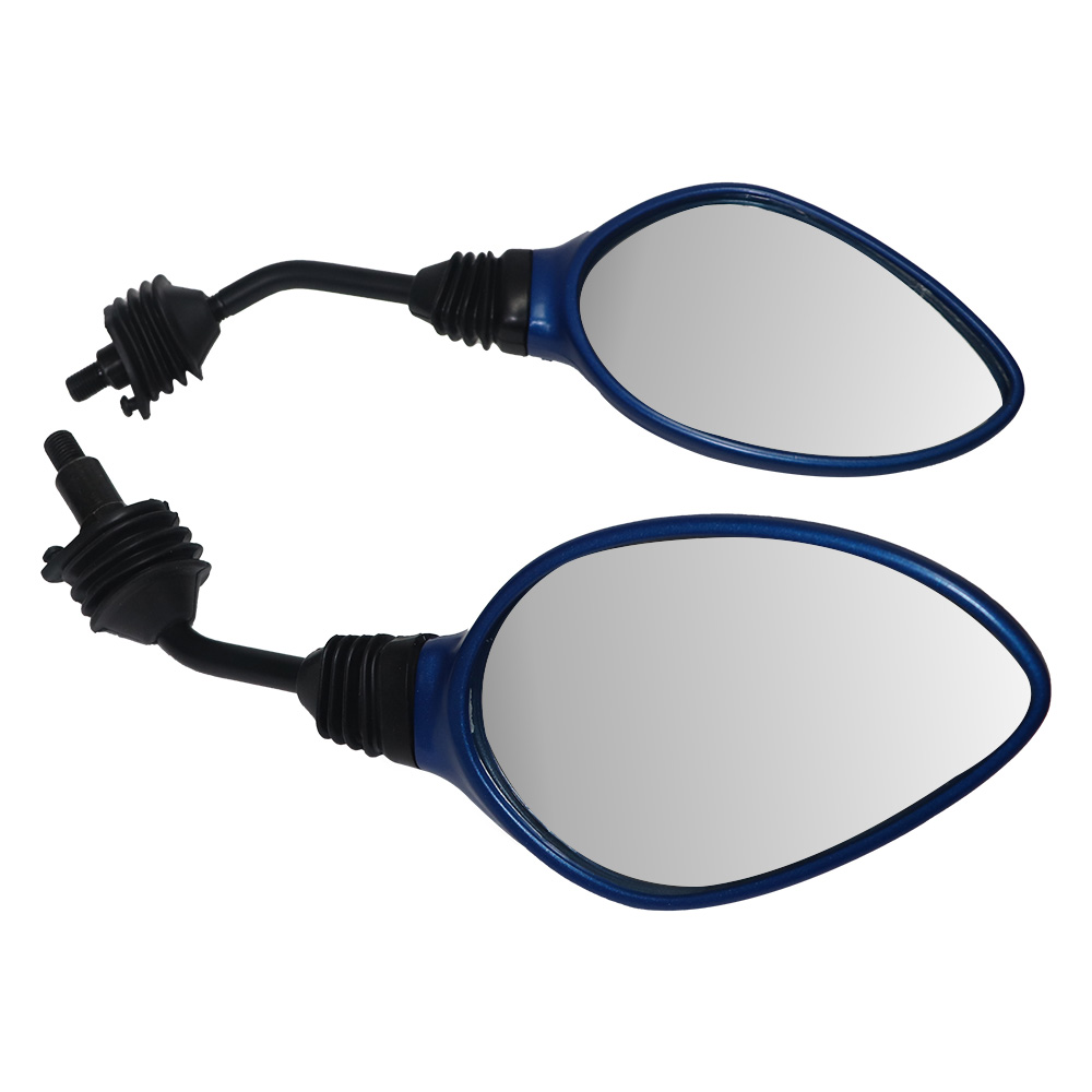 TVS Zest Mirror Set Matte Blue - Durable, Adjustable, and Easy to Install