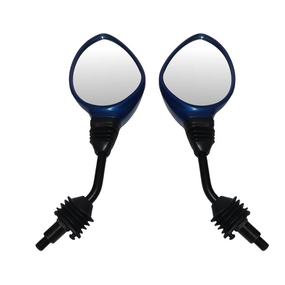 TVS Zest Mirror Set Matte Blue - Durable, Adjustable, and Easy to Install