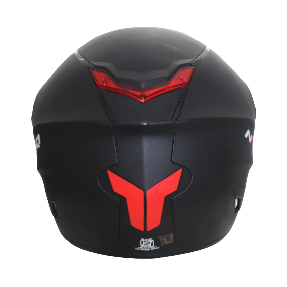 TVS Ntorq Edition Full Face Helmet (Black) - Lightweight, Scratch-Resistant, and Snug Fit Design