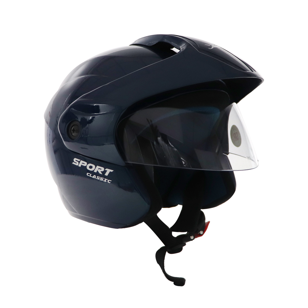 TVS Helmet Half Face Black Eco Red | Premium Safety for Men and Women