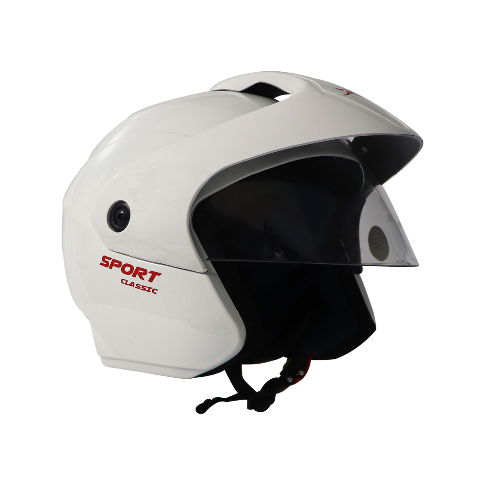TVS Helmet Half Face White | Premium Safety for Every Ride