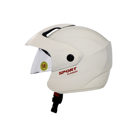 TVS Helmet Half Face White | Premium Safety for Every Ride